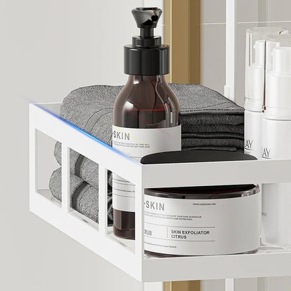Space-Efficient Simple Bathroom Hanging Basket Non-Punching Shower Gel And Shampoo Storage Drain Water Rack for Bathroom Organiz