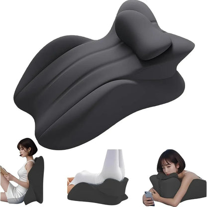 1Set Memory Foam Ergonomic Prone Pillow Multi-Positional Wedge Pillow WithRemovable Cover Couple Bed Pillow  Massage Bed