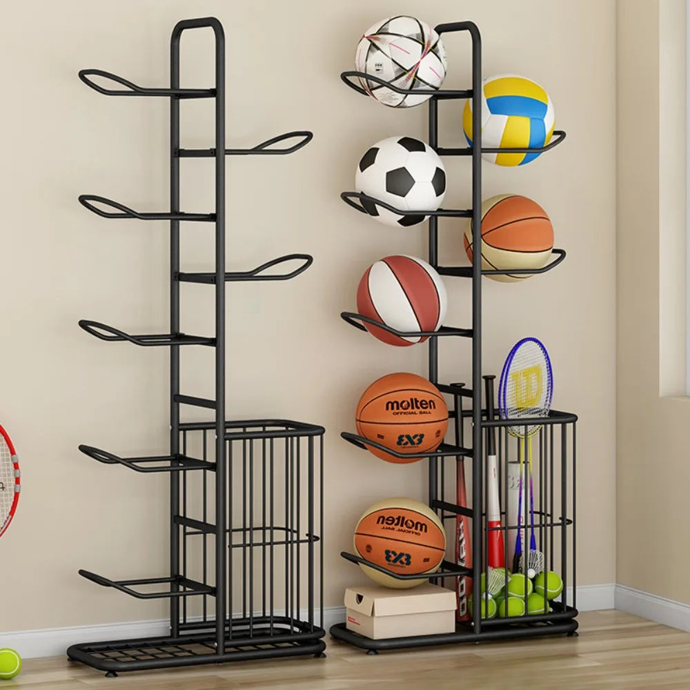 Indoor Children Basketball Storage Rack Put Ball Football Storage Basket Placed Rack Kindergarten Volleyball Stand Holder Space