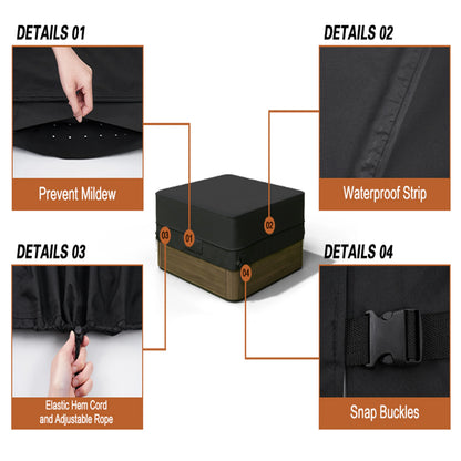 600D Oxford Hot Tub Dust Cover Cap swimming pool Waterproof Anti-UV Outdoor Warm Spa Hotspring Anti-Fall Leaves Snow Dust Cover