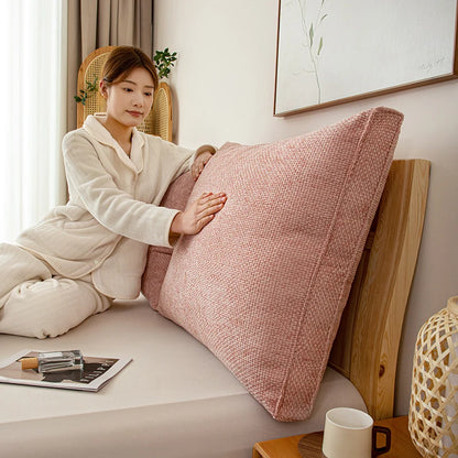 Back Cushion Cat Scratch chenille Bed Headboard Cushion Tatami Wall Big Backrest Bedroom Bed Anti-Collision