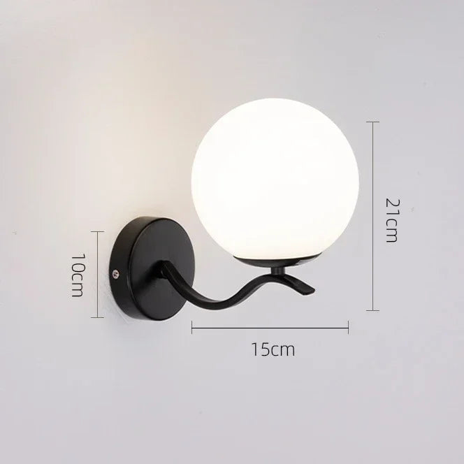 Simple Modern Living Room Background Lamp Bedroom Bedside Lights Minimalist Creative Corridor Wall Lamp