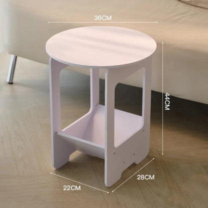 14 Inch Sofa, Side Table Bedroom Bedside Table Multifunctional Splicing Balcony Coffee Round Table Living Room Bookshelf