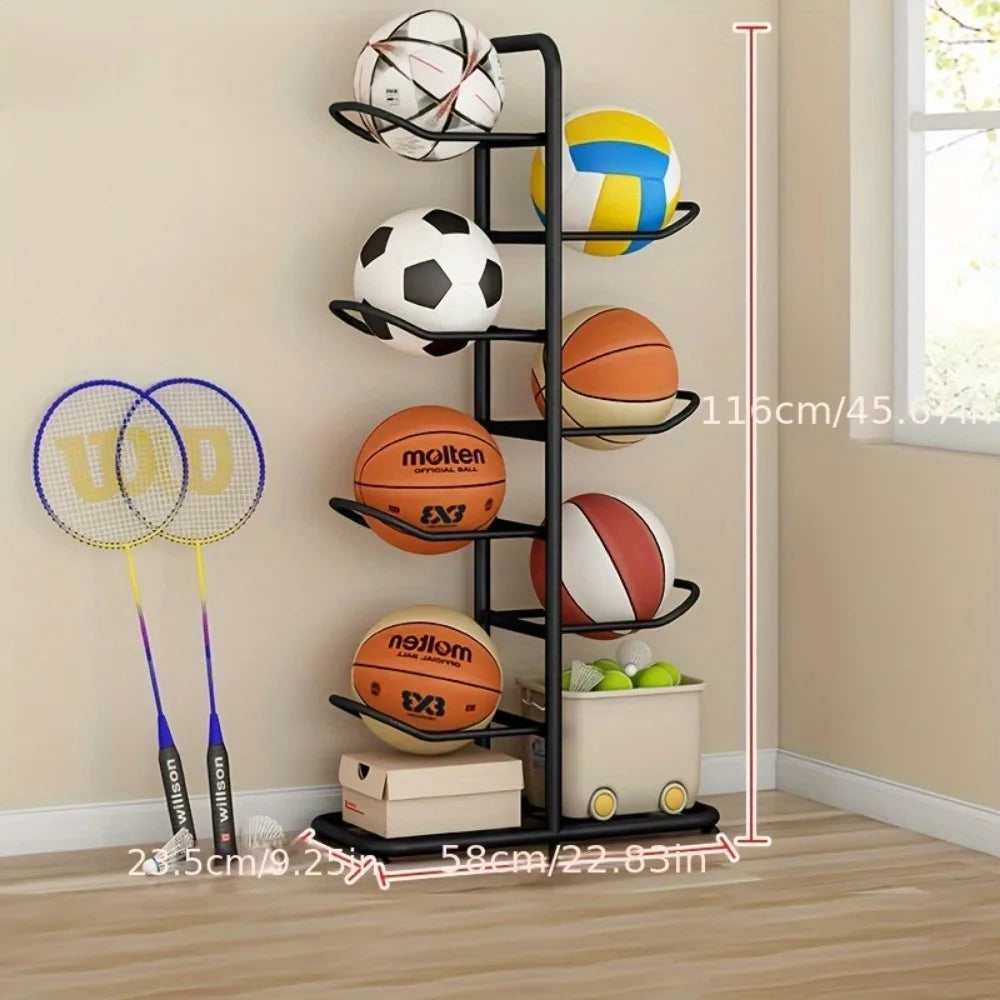 Indoor Children Basketball Storage Rack Put Ball Football Storage Basket Placed Rack Kindergarten Volleyball Stand Holder Space