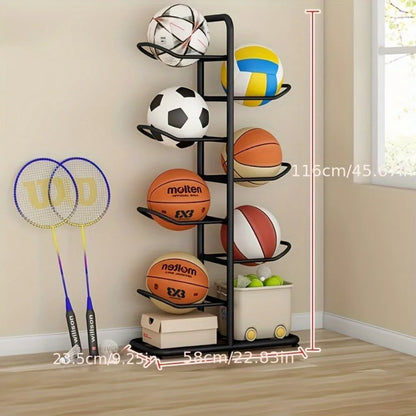 Indoor Children Basketball Storage Rack Put Ball Football Storage Basket Placed Rack Kindergarten Volleyball Stand Holder Space