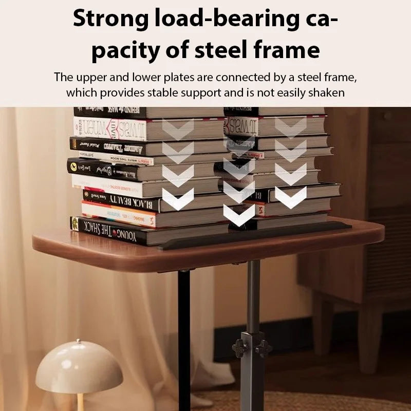 Adjustable Height Rotating Side Table Multi-Functional Lightweight Sofa Side Table Coffee Tea Tables Living Room Movable Desk