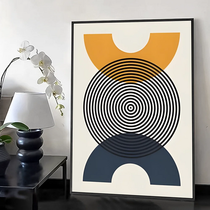 Bohemian styleAbstract Geometric Line boho Poster HD art sticky wall waterproof home living room bedroom bar aesthetic decoratio