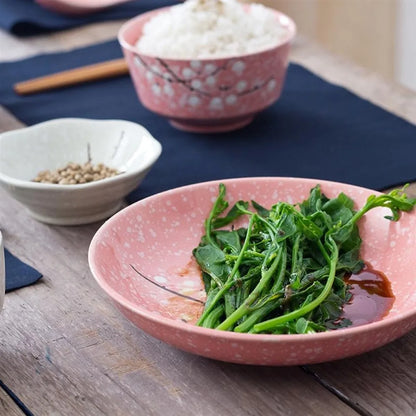 Japanese Style Ceramic Tableware Set Household Cutlery Creative Ceramic Dinnerware dining table dish set dinner set eco friendly