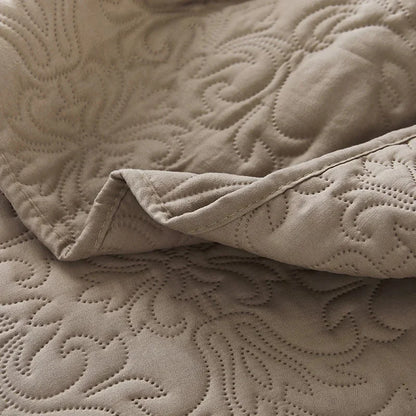 Solid Color Plant Jacquard Bedspread Quilted Bed Covers Bedspread Large Size Coverlet for Bed 220x240/240x250cm