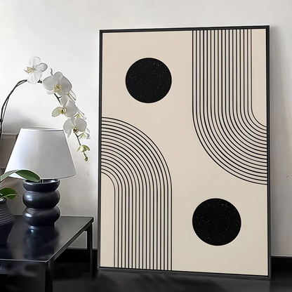 Bohemian styleAbstract Geometric Line boho Poster HD art sticky wall waterproof home living room bedroom bar aesthetic decoratio