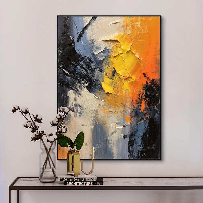 Original Hand-Painted 3D Texture Wall Art for Living Room And Bedroom Unique Gift Idea
