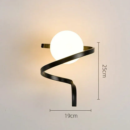 Simple Modern Living Room Background Lamp Bedroom Bedside Lights Minimalist Creative Corridor Wall Lamp