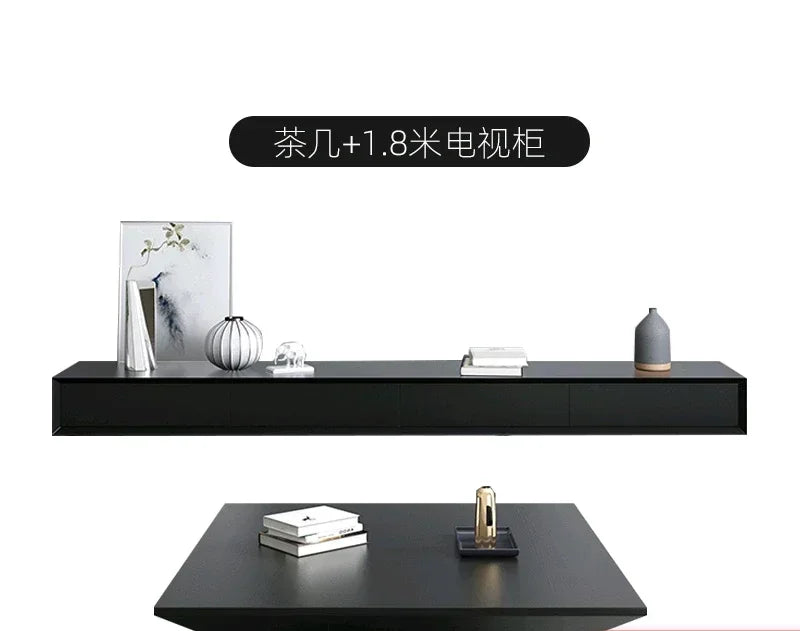 Nordic Modern Simple Square Creative Living Room TV Cabinet and Tea Table Combination