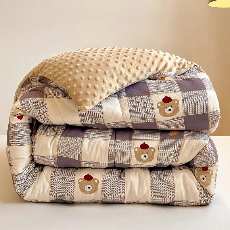 Thi Waable Polyester Fiber Filled Blanket for Students And Adults Spring Autumn Winter Brand New Condition from China