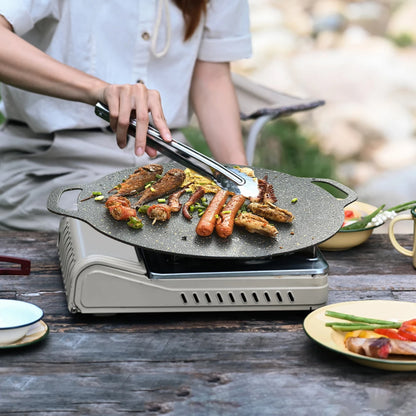 Grilling Pan Non-stick Baking Dishes Pans Multi-purpose Induction Cooker for Outdoor Camping Kitchen Bakeware Household Tools