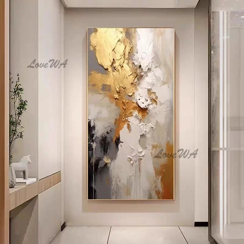 Large Size Group 1 Pcs Hand Painted Abstract Oil Painting on Canvas Wall Picture Art Living Room Home 1 Panel Wall Art Decor