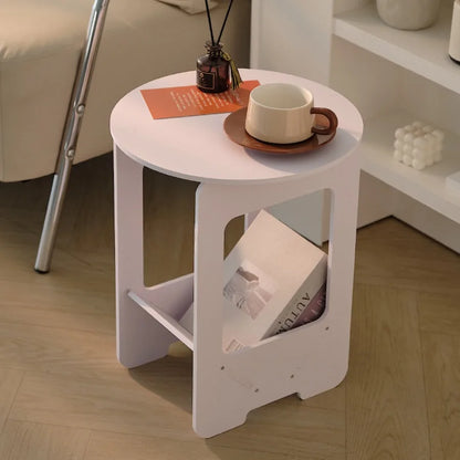 14 Inch Sofa, Side Table Bedroom Bedside Table Multifunctional Splicing Balcony Coffee Round Table Living Room Bookshelf