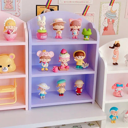 Simple Storage Shelf on The Third Floor Office Storage Bookshelf Good Things Dormitory Sundry Table Children Storage Artifact