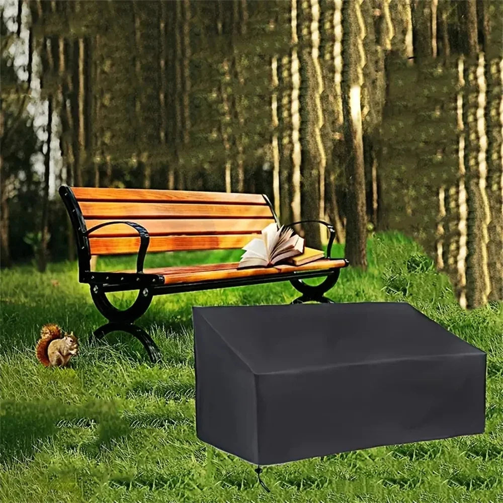 Heavy-Duty Waterproof Garden Bench Cover - Uv & Tear Resistant, Windproof Oxford Fabric For Outdoor Furniture Protection