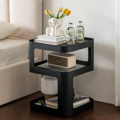 Nordic Minimalist Iron Frame Small Coffee Table Side Table Living Room Sofa Bedside Table Home Furniture Light Luxury Furniture