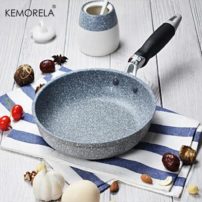 3-PCS Set Of 20/26/28cm Stone Pot Non-Stick Frying Pan Wok Large Pot Induction Cooker Pan Pancake Egg Household Kitchen Tools