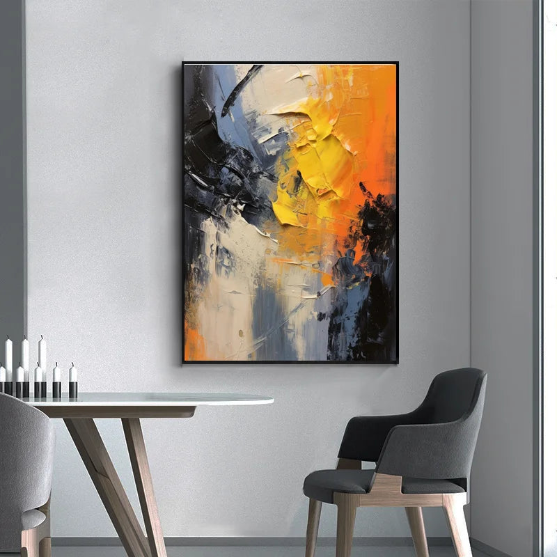 Original Hand-Painted 3D Texture Wall Art for Living Room And Bedroom Unique Gift Idea