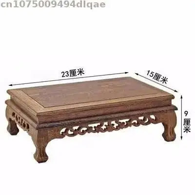 Miniature Wood Table, Natural Solid Wood Base for Diorama, Dollhouse, Model Displays, DIY Crafts, Home Decor Tea Sets Pedestal