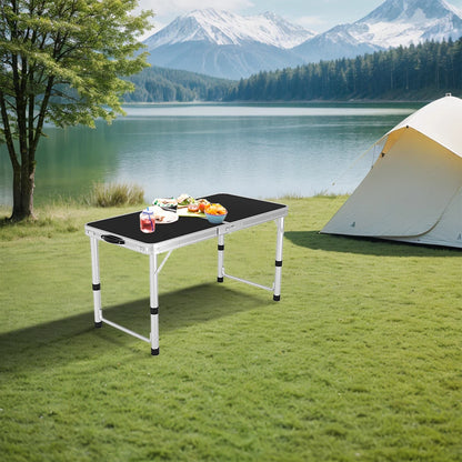 Foldable Camping Table with Carry Handle Portable Folding Table Small Foldable Table for Indoor Outdoor Patio Backyard Parties