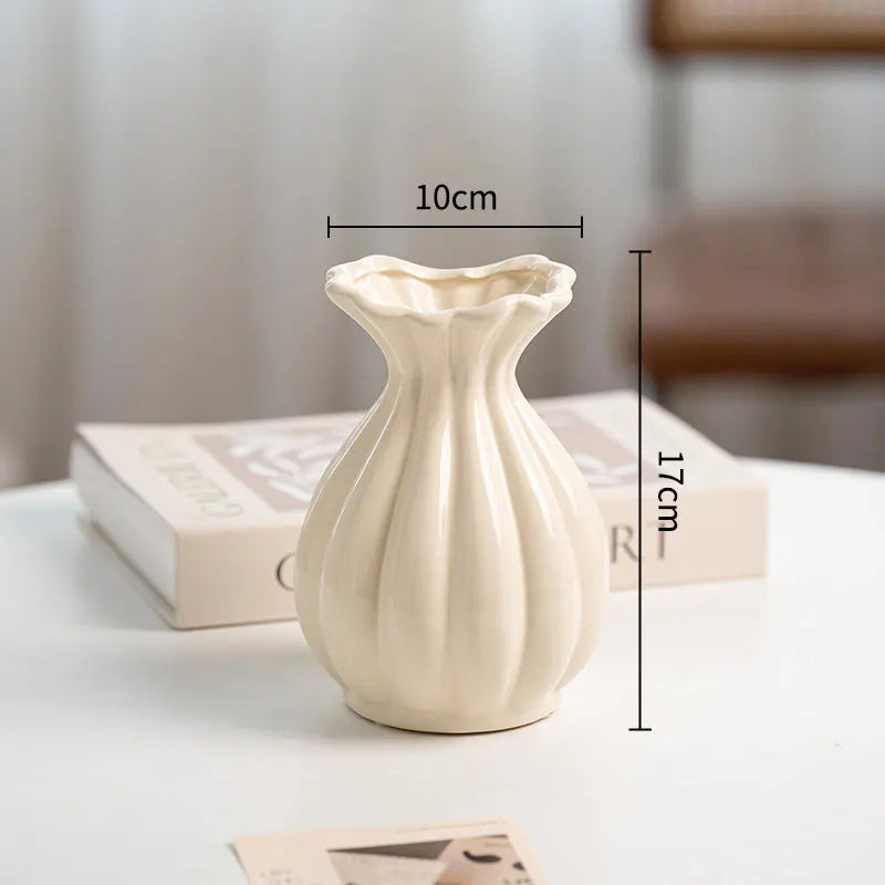 Table Decorations Vases Bedroom Aesthetic Balcony Homestay Flowers Vases Living Room Ceramic Home Decor Vase MH40HP