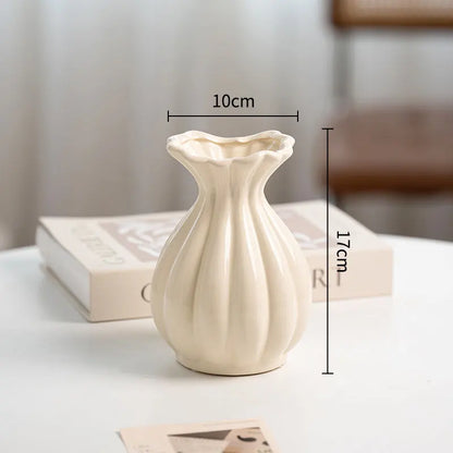 Table Decorations Vases Bedroom Aesthetic Balcony Homestay Flowers Vases Living Room Ceramic Home Decor Vase MH40HP