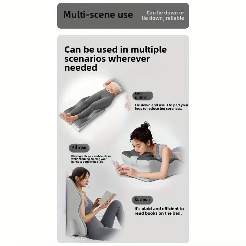 Multifunctional pillow for playing with mobile phone, lying in bed and reading, with backrest and neck support