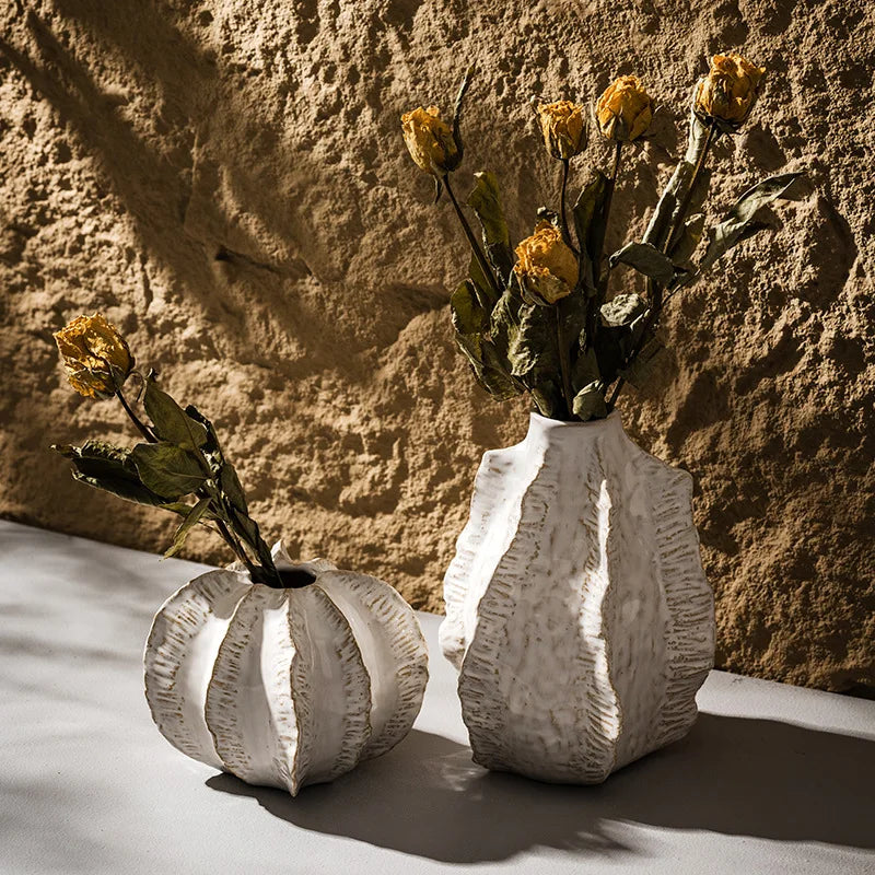 Centerpiece Vases  Nordic Simple  Small Bud Vase  Unique Flower Container Creative Ceramics Home Interior Decoration Ornaments