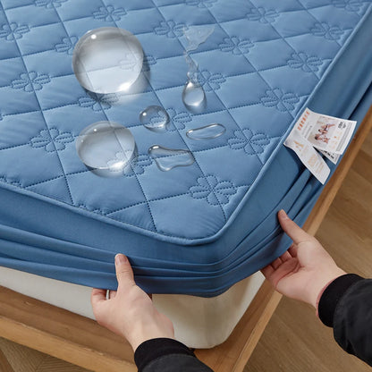 Waterproof Mattress Protector Embossed Bed Mattress Cover Soft Breathable Fitted Mattress Pad Cover 120/140/160/200x200 Washable
