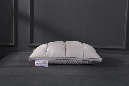 Soft Pillows White Goose Down Feather Pillows for Sleeping Neck Protection Bed Pillows with 100% Cotton Cover