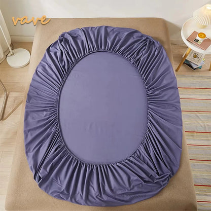 Fitted Bed Sheet with 360 Elastic Band Mattress Protector Cover Bedspreads for Single Double King Queen Size Bed Sheet 160x200