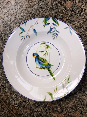 Bone china tableware set American Western dishes dishes soup plate coffee cup European and American pastoral style