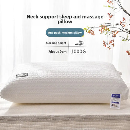 No-Collapse No-Deformation Pillow Core, High Support Cervical Pillow, Knitted Cotton Single Pillow Insert