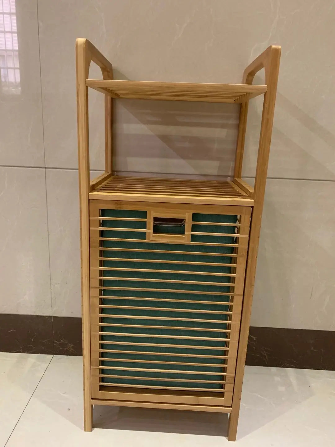Luxury Japanese Style Bathroom Floor Storage Basket Modern Home Organizer Dirty Clothes Bin Toilet Laundry Hamper