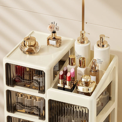 Drawer-style cosmetics storage box, high-end dressing table, lipstick, skin care products, jewelry shelf, desktop storage box