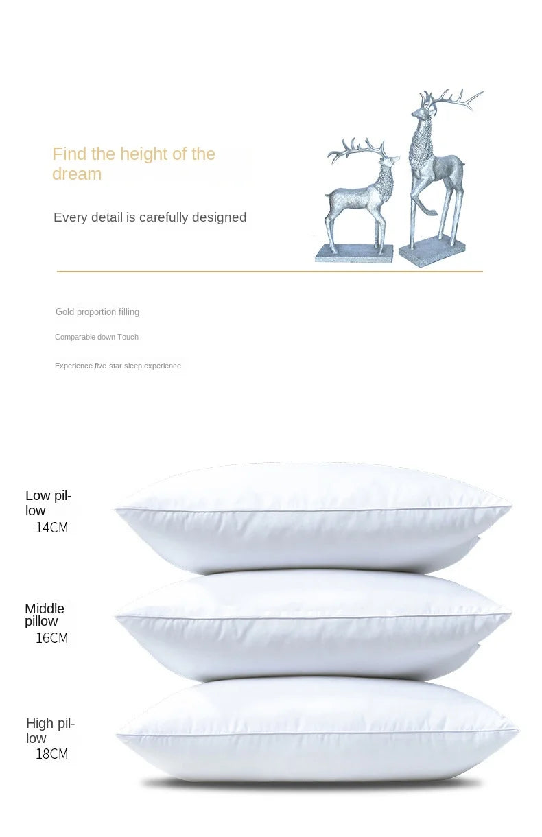 Hotel Collection Bed Pillows for Sleeping King Size Soft, CoolingLuxury Gel Pillow for Back Stomach or Side Sleeper 48X74cm 1PC