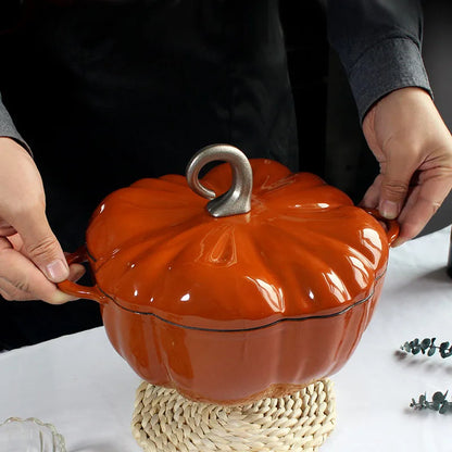 Enameled Cast Iron Pumpkin Dutch Oven 3.5Qt