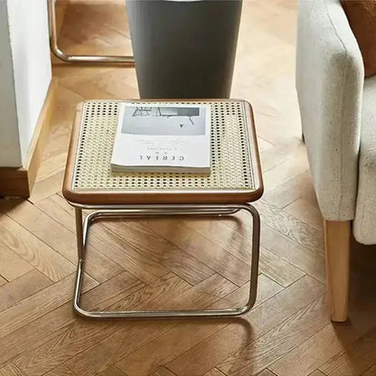 New 2023 Ins Style Household Living Room Tea Table Modern Simple Vine Center Stainless Steel Dressing Tea Table DropShipping