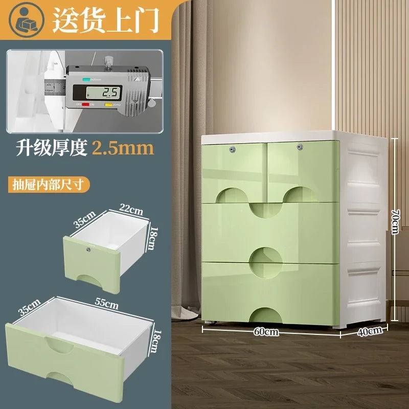 Large Capacity Storage Cabinet Drawer Style Wardrobe Multi-Layer Household Organizer for Efficient Spacious Home Storage