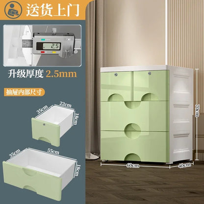 Large Capacity Storage Cabinet Drawer Style Wardrobe Multi-Layer Household Organizer for Efficient Spacious Home Storage
