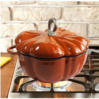 Enameled Cast Iron Pumpkin Dutch Oven 3.5Qt