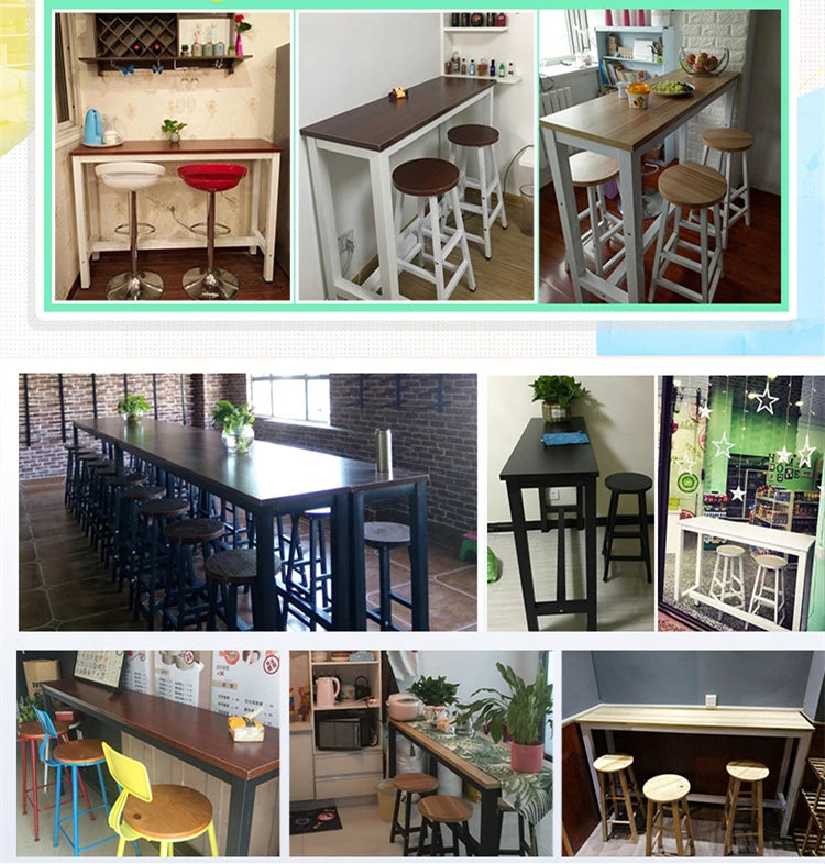 Wall Bar Counter Home Dinning Table Rectangular Simple Table Restaurant Hotel Banquet Slender Table