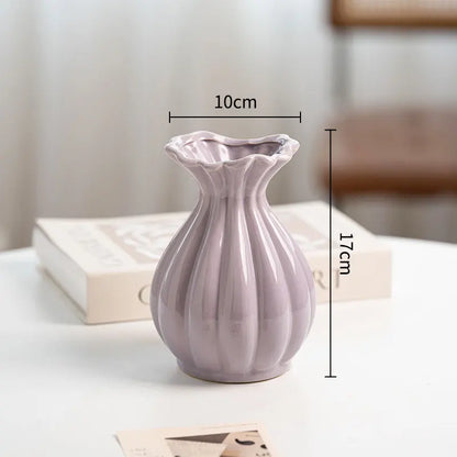 Table Decorations Vases Bedroom Aesthetic Balcony Homestay Flowers Vases Living Room Ceramic Home Decor Vase MH40HP