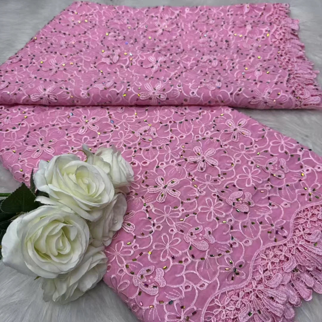 African Chiffon Lace Fabric 2026 High Quality Lace Material Nigerian French African Green Lace Fabrics For Women Wedding