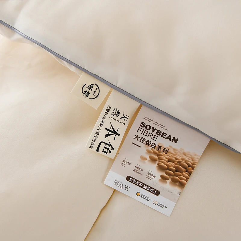 Cotton Comforter Duvet Insert - Quilted White Comforters Queen Size, All Season Down Alternative Queen Size Bedding Comforter