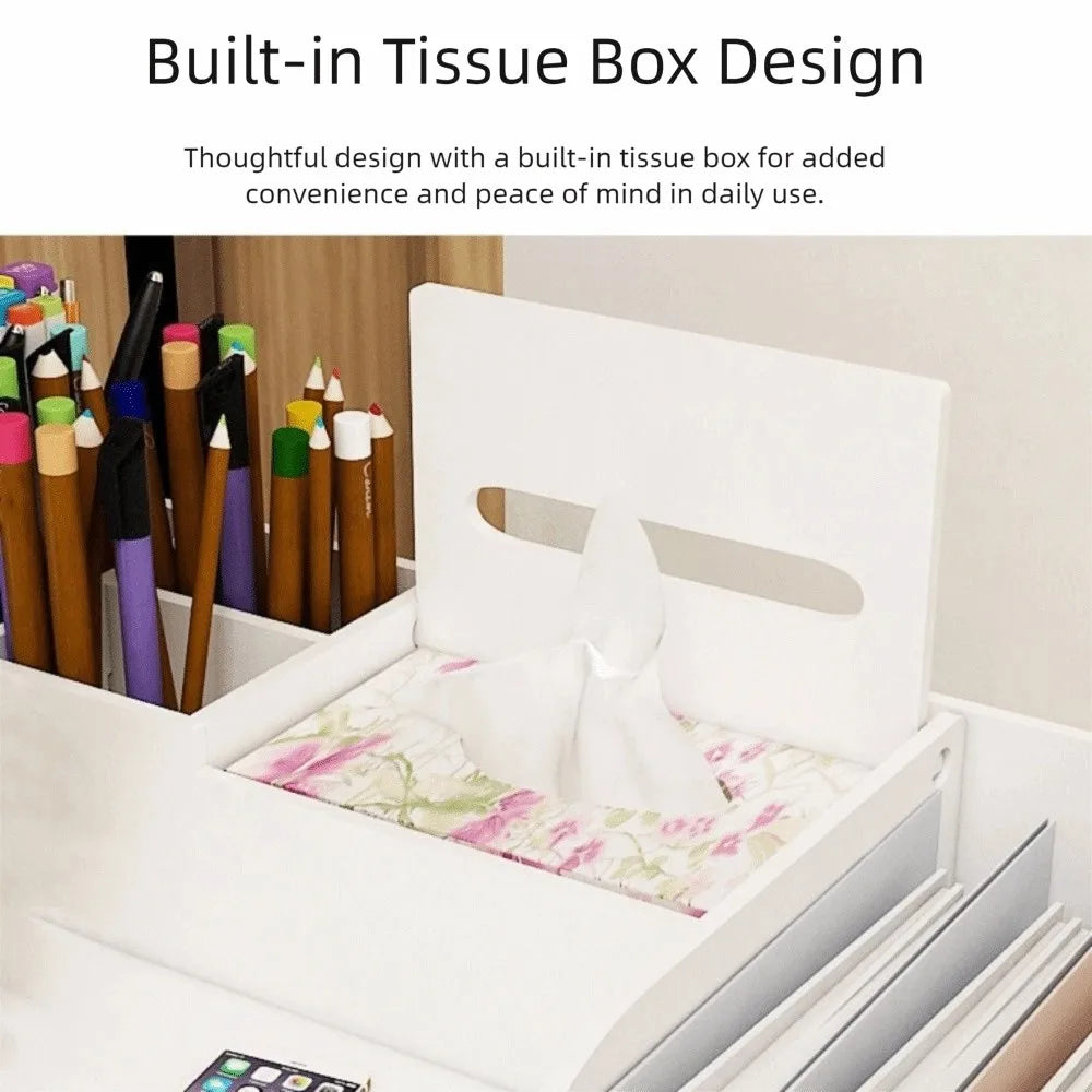Large Capacity File Storage Rack Thickened Multi-Layer File Sorter Partition Design Space Saving Desktop Storage Box Library